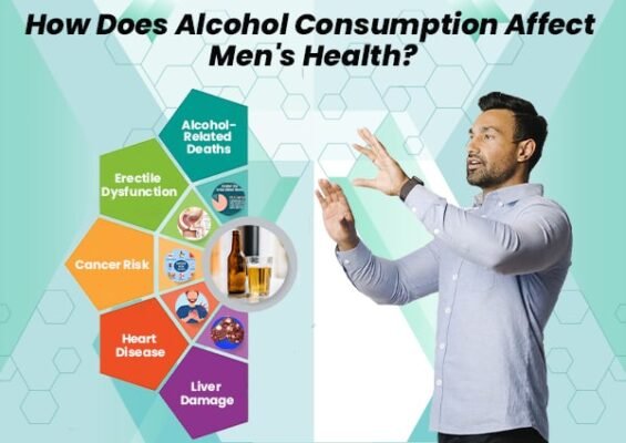 Alcohol consumption affects men's health